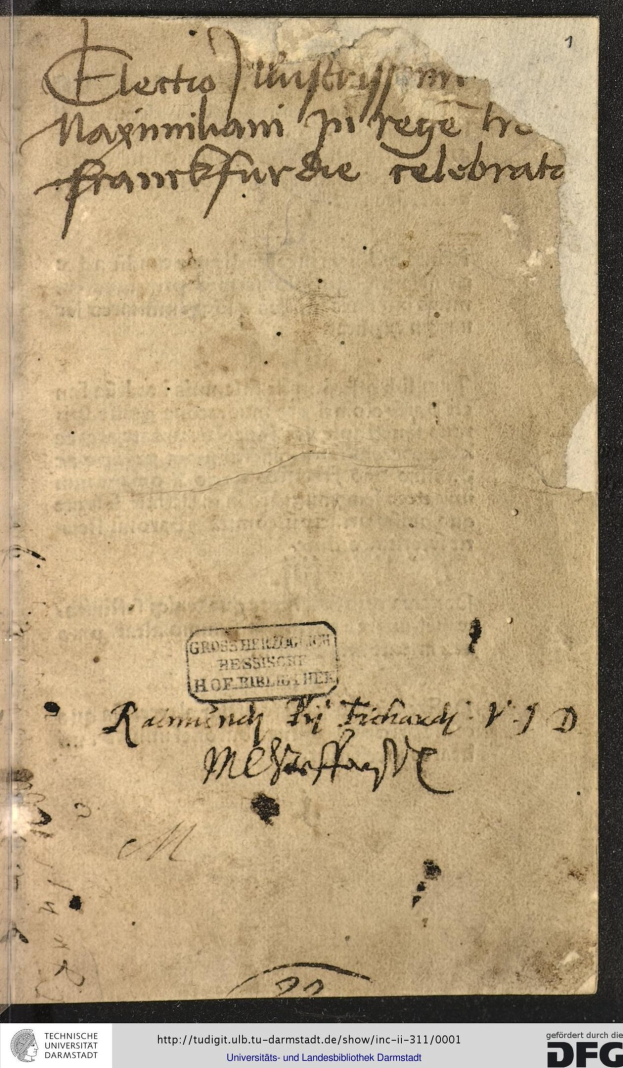 Handgeschriebener Brief der deutschen Regierung an den Präsidenten der Vereinigten Staaten auf altem Papier mit sichtbaren Wasserzeichen.