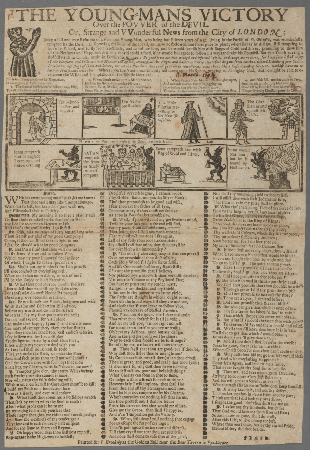 Ein Papiercollage mit fettem Text und detaillierten Illustrationen von entschlossenen jungen Männern, die einen Sieg feiern.